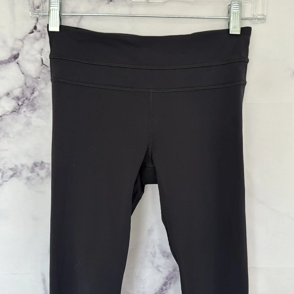 LULULEMON Run Inspire Crop II Block-It Pocket Black Size 2